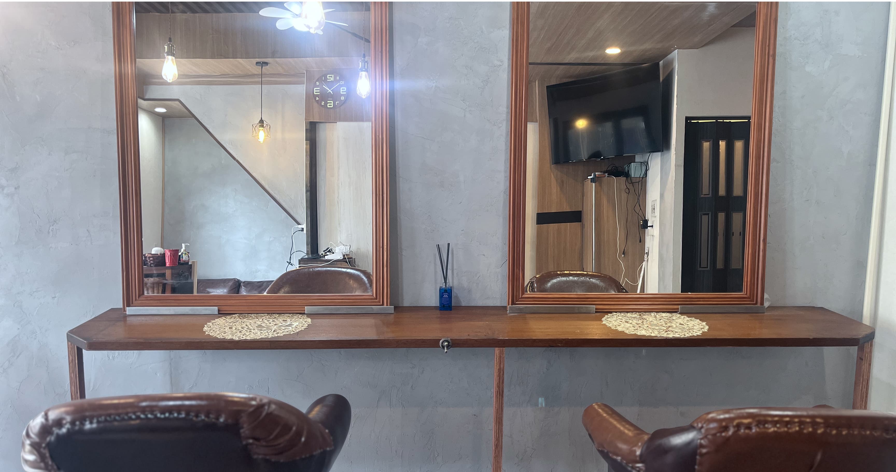 店内のカットスペース